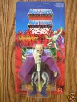 MOTU 1986 He-Man SCARE GLOW Masters of the Universe MOC ULTRA RARE Evil Ghost of Skeletor! MOC UNPUNCHED!!!